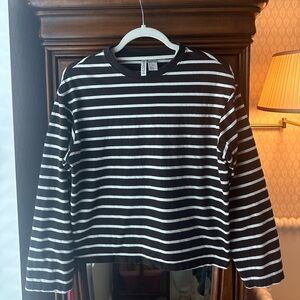 H&M Divided Long-Sleeved Cotton Top